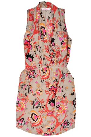 ALICE & TRIXIE KACY Silk Floral Printed Wrap Dress