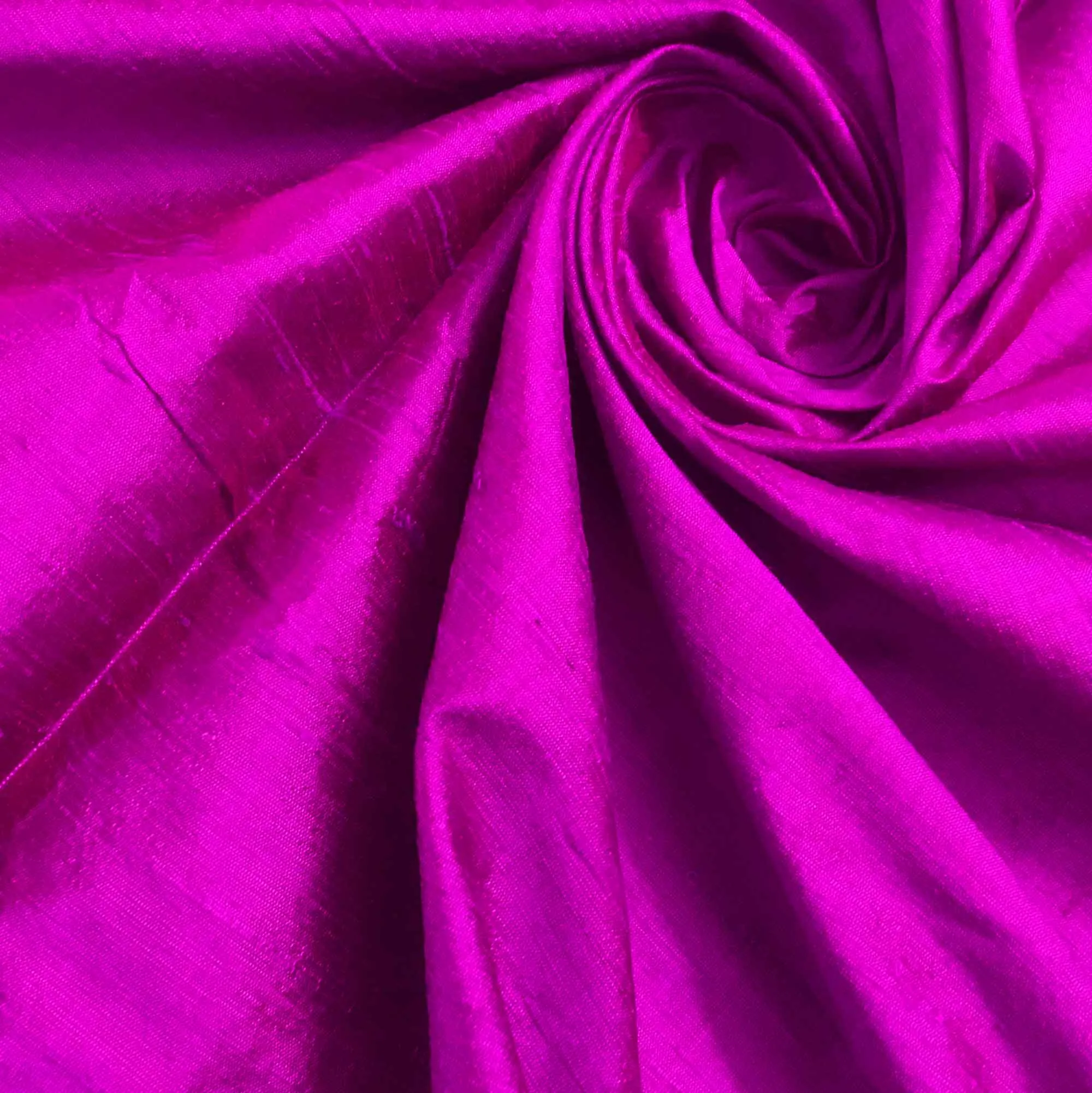 Dark Magenta Raw Silk Fabric