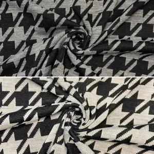 Dogtooth Knit Jersey Fabric