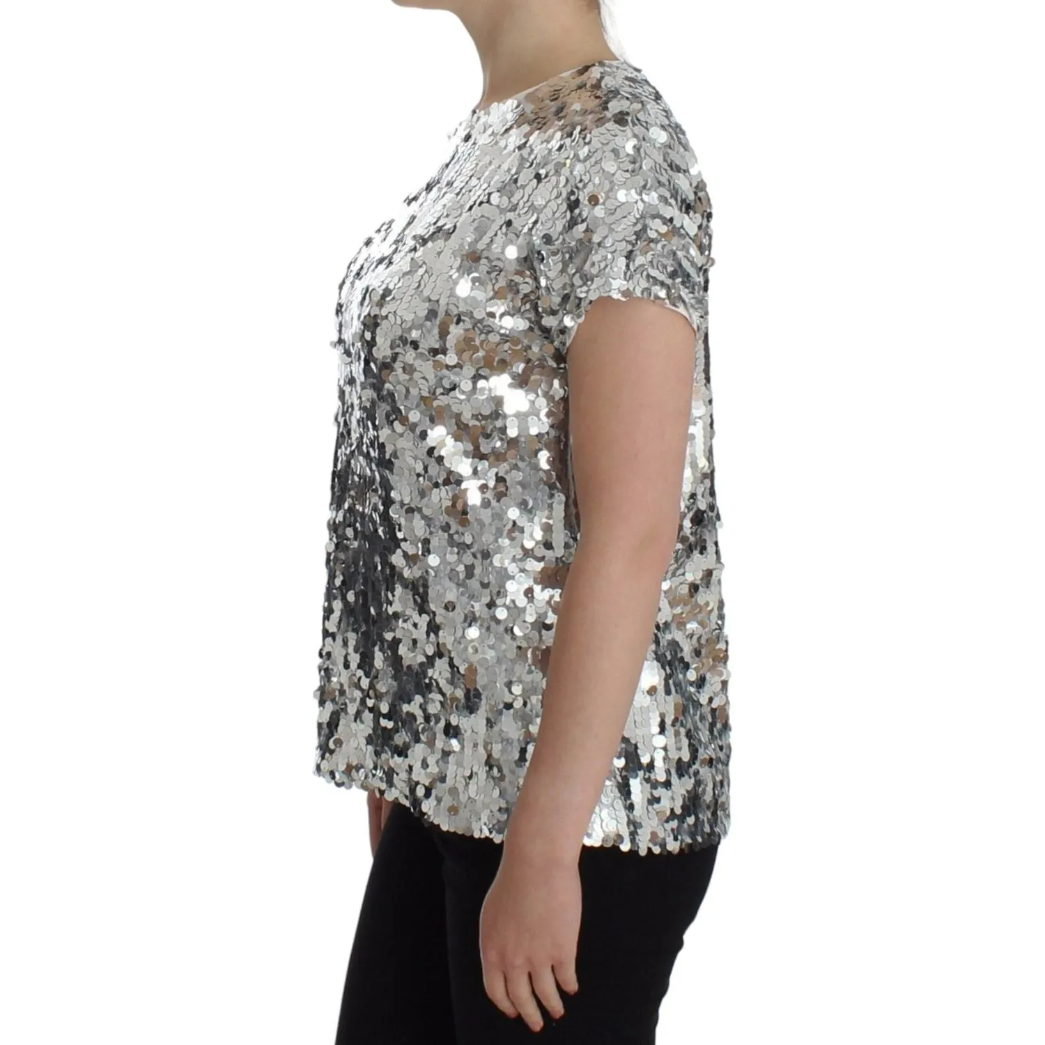 Dolce & Gabbana Enchanted Sicily Sequined Evening Blouse