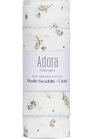 Floral Boys Swaddle   Cloth