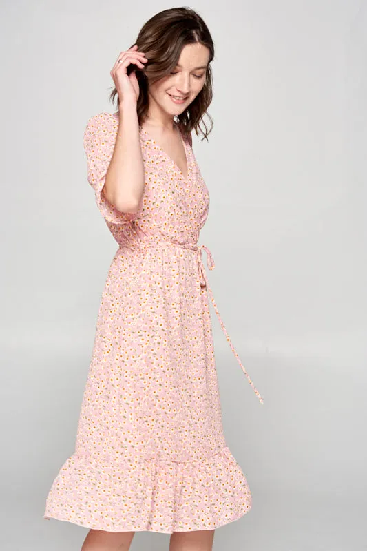 Jessica Floral Wrap Dress