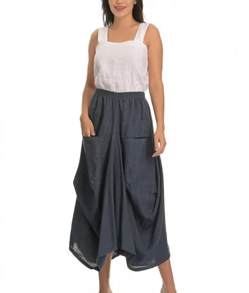 Kiitos Linen Pocket Skirt