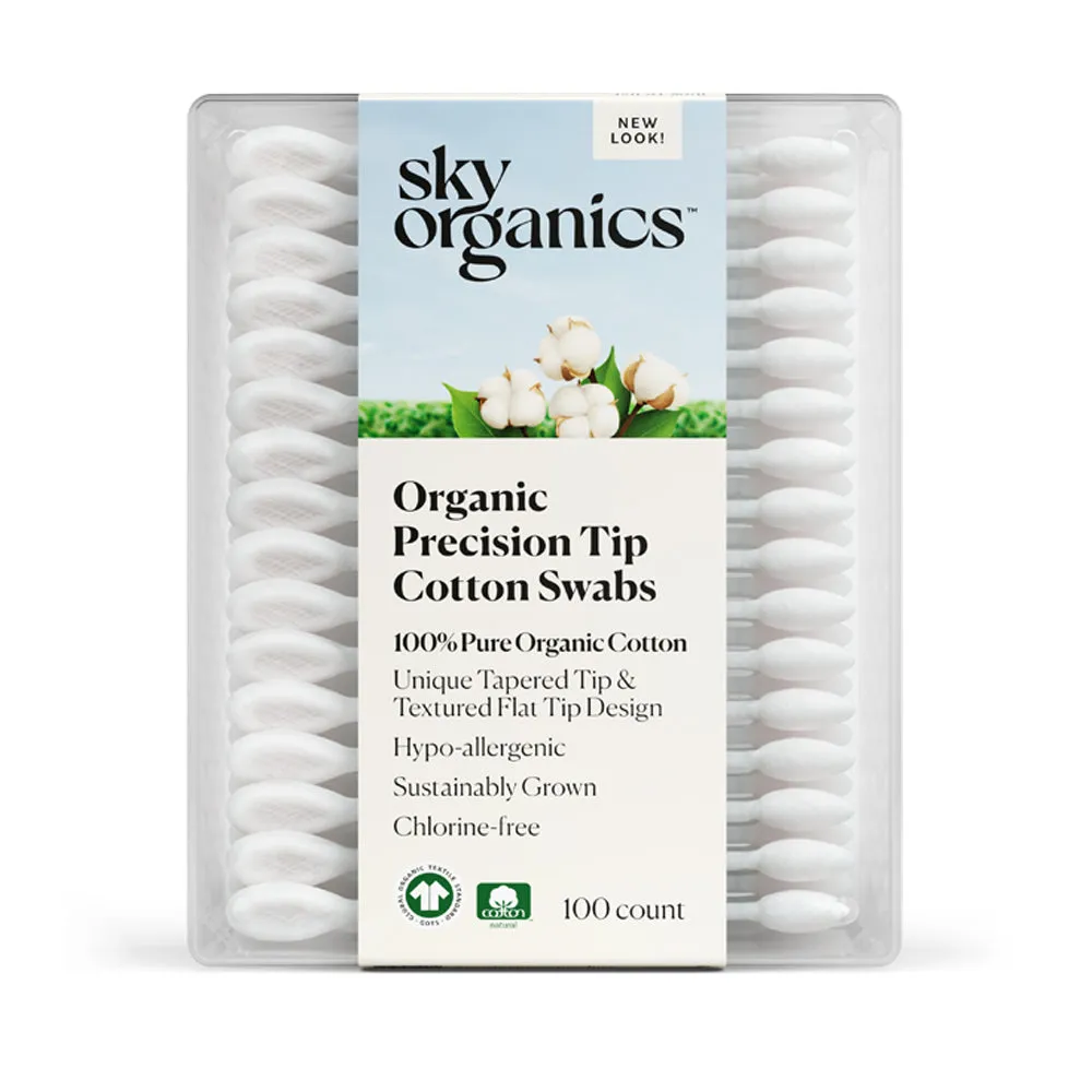 Organic Precision Tip Cotton Swabs