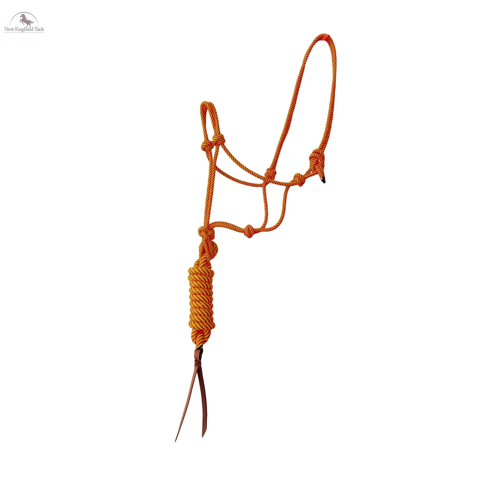 Resistance Nylon Two Tone Rope Horse Halter With 9 Ft Matching Lead